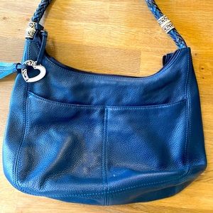 Brighton Ziptop Leather Navy